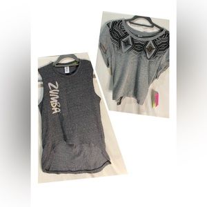 Zumba - grey tops (2 tops)
